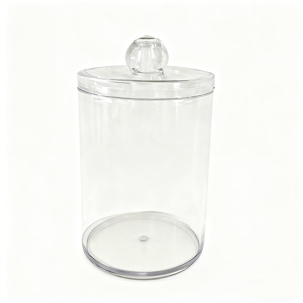 Transparent Acrylic Swab And Toothpick Storage Box - a Clear Cosmetic Organizer for Bathroom Additions, a Makeup Storage Box for Balls, Swabs, And Dental Floss - a Storage Solution for The Restroom