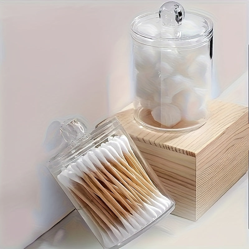 Transparent Acrylic Swab And Toothpick Storage Box - a Clear Cosmetic Organizer for Bathroom Additions, a Makeup Storage Box for Balls, Swabs, And Dental Floss - a Storage Solution for The Restroom